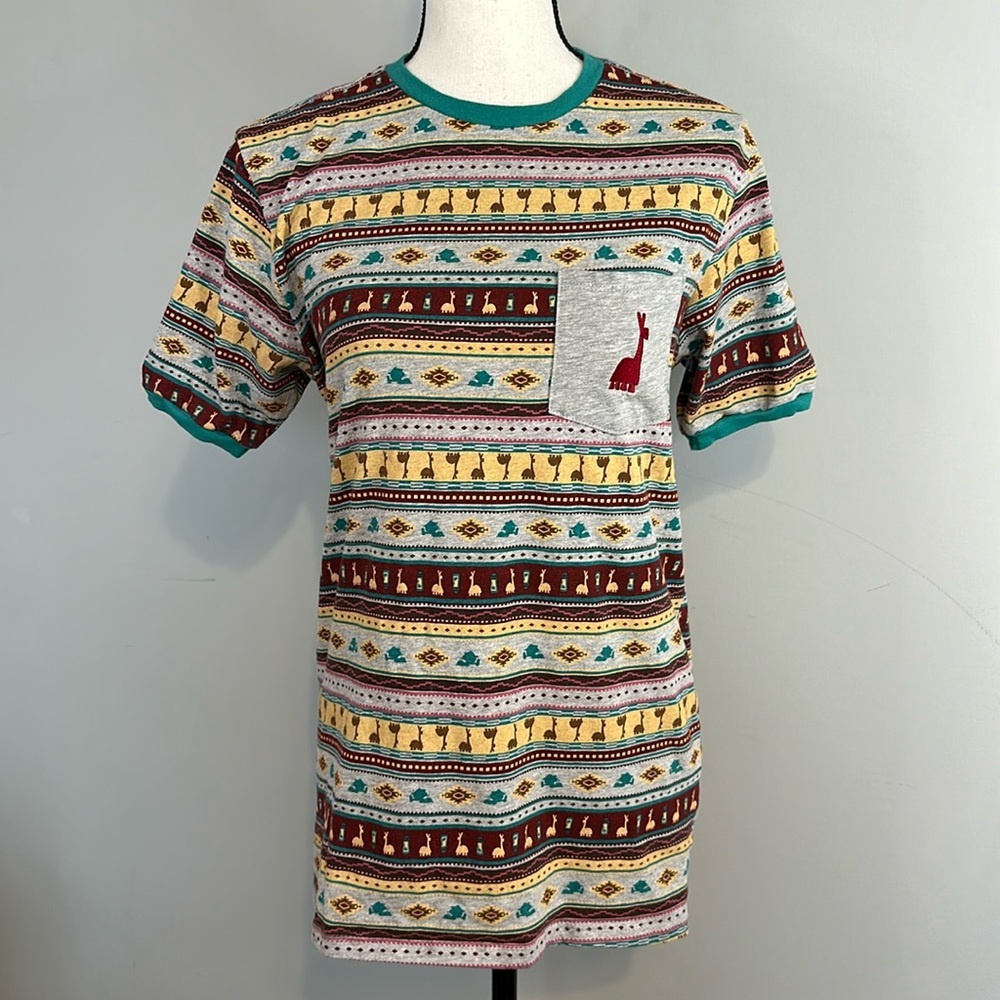 Disney Emperor’s New Groove Llama Aztec Parks Our Universe Short Sleeve T Shirt